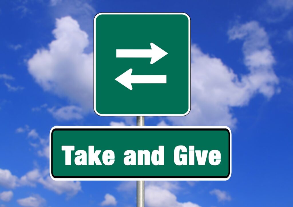 give and take, traffic signs, donation-556150.jpg